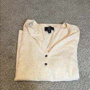 G.H. Bass & Co. Beige Henley Shirt